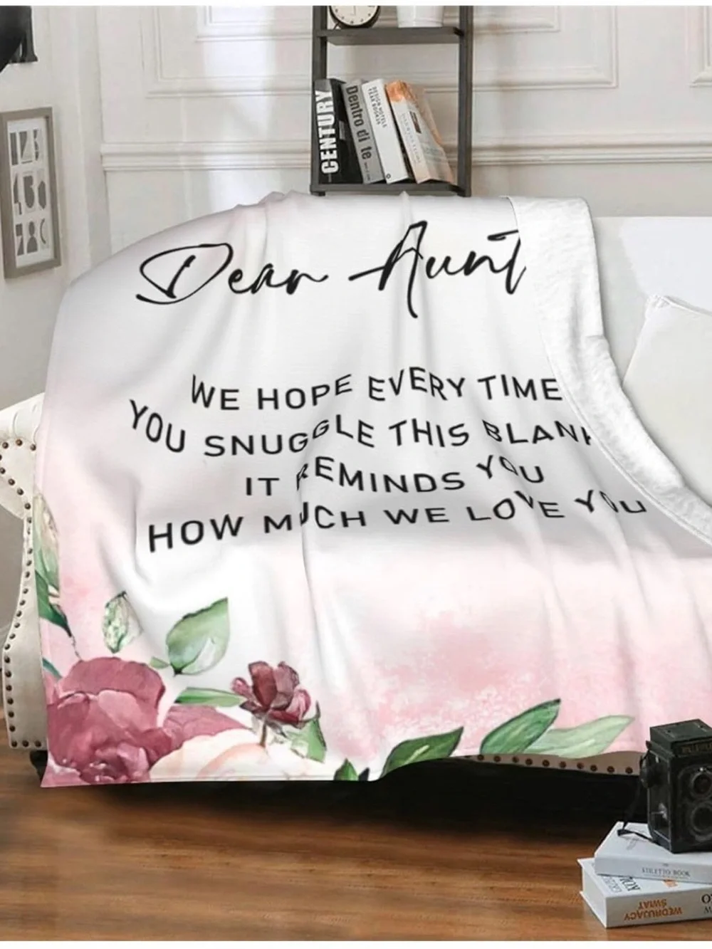 Aunt Throw Blanket 60x50 Inch Birthday Christmas Mother Day Present Niece New